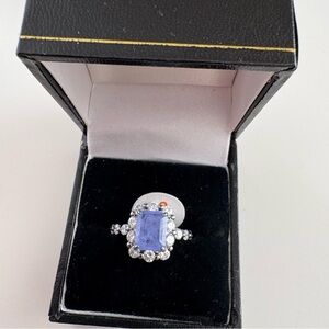 Bomb Party La Duchess Ring RG53190 Lavender Fluorite Hematite Plating